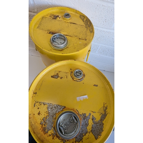 1392 - A Pair Of Shell Oil Drums - 54 x 29cm