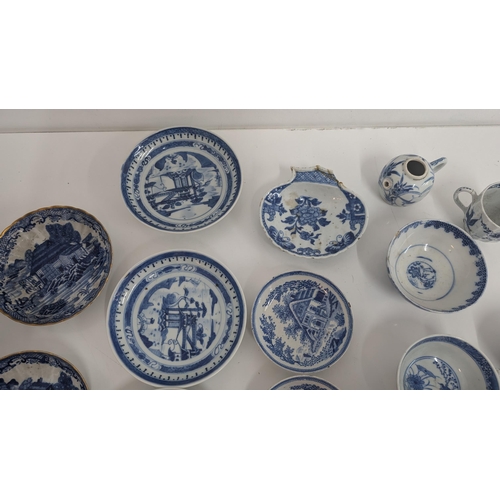 161 - A Selection of 17th to 19th Century Blue and White China including Chinese, Japanese Transferware. P... 