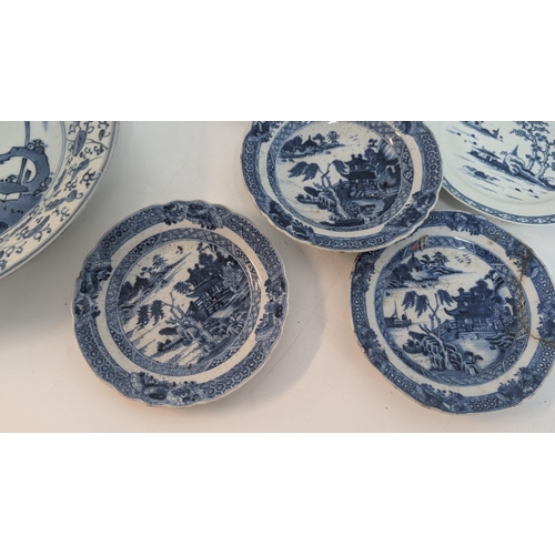 161 - A Selection of 17th to 19th Century Blue and White China including Chinese, Japanese Transferware. P... 