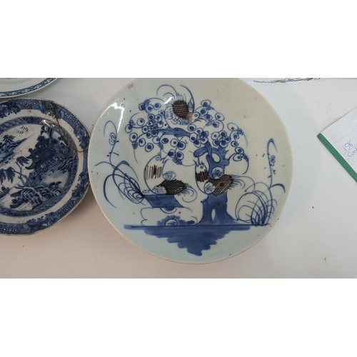 161 - A Selection of 17th to 19th Century Blue and White China including Chinese, Japanese Transferware. P... 