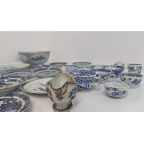 161 - A Selection of 17th to 19th Century Blue and White China including Chinese, Japanese Transferware. P... 