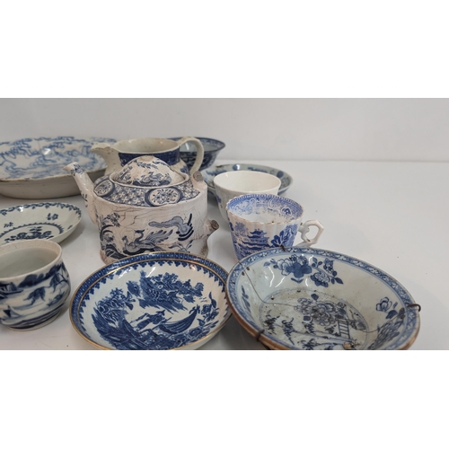 170 - Antique 18th and 19th Century Blue and White China and Transferware, Chinese and Japanese ans Other ... 