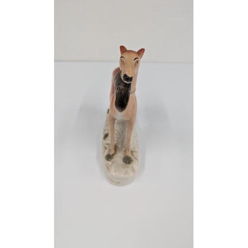 1099 - Vintage Chinaware inc, Staffordshire Greyhound missing part of leg and cracked, Porcelain Fruit Sell... 