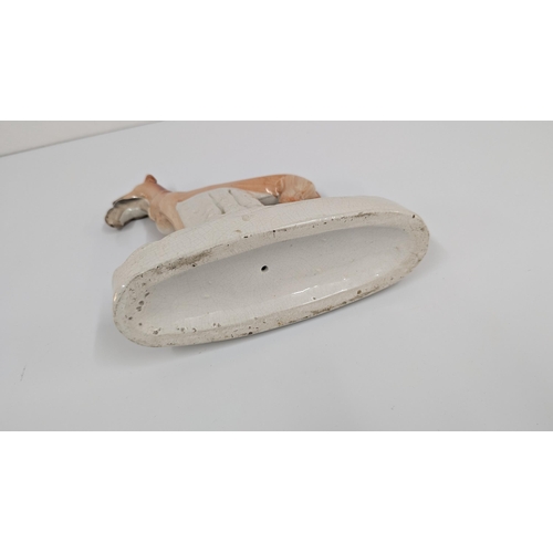 1099 - Vintage Chinaware inc, Staffordshire Greyhound missing part of leg and cracked, Porcelain Fruit Sell... 