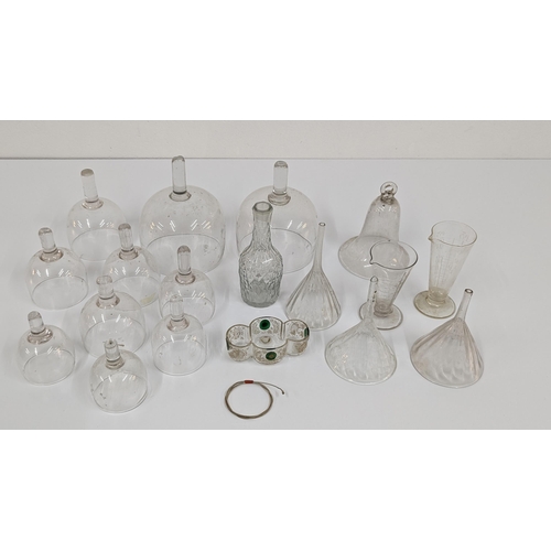 1105 - Vintage Collection Of Glassware Including Wine Rinsers - 2 Glasses Have Broken Stems