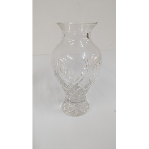 1106 - A Collection Of Cut Glass / Crystal Vases - Large / Small x9