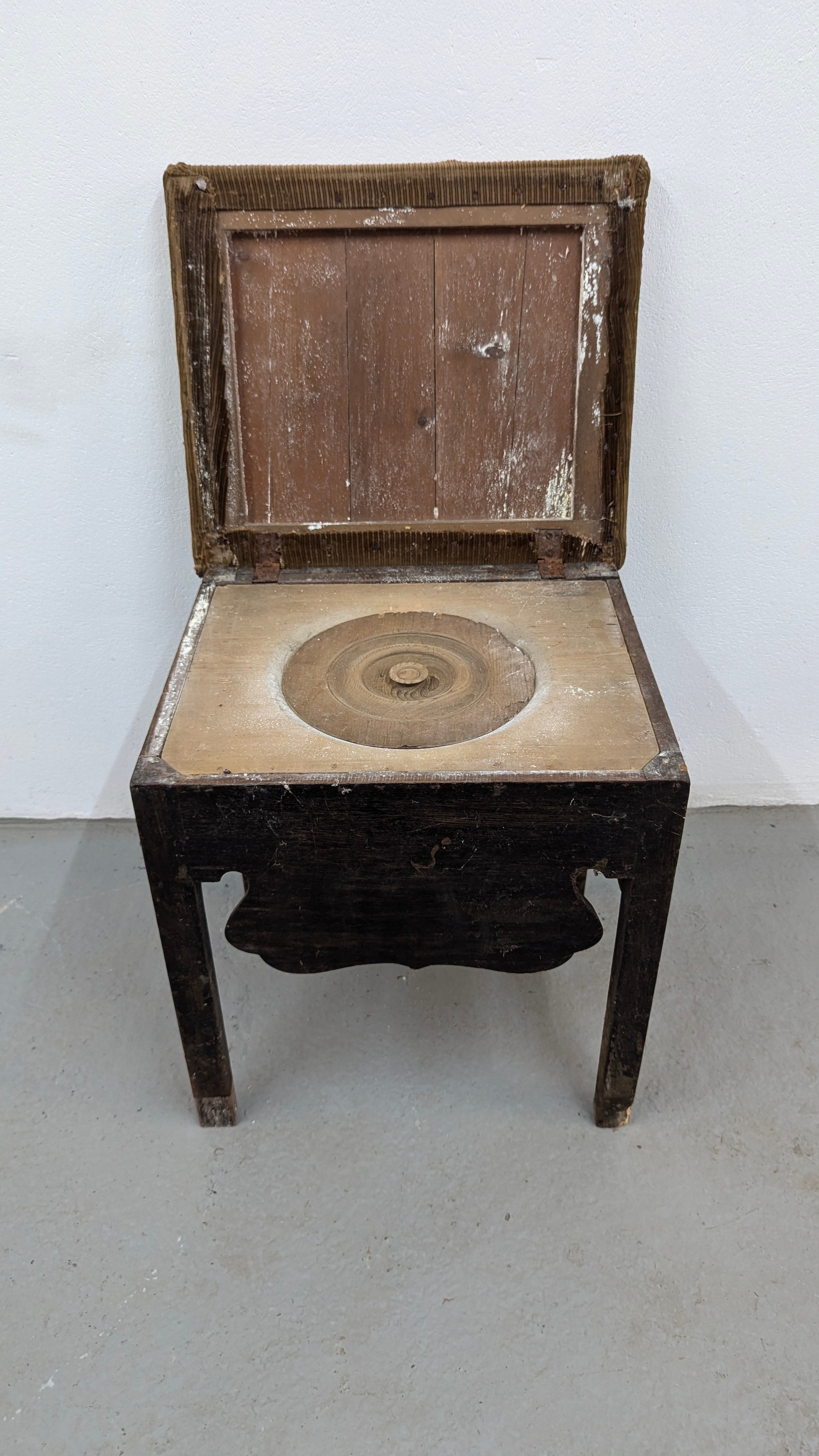 An Antique Commode Stool ( No Porcelain)