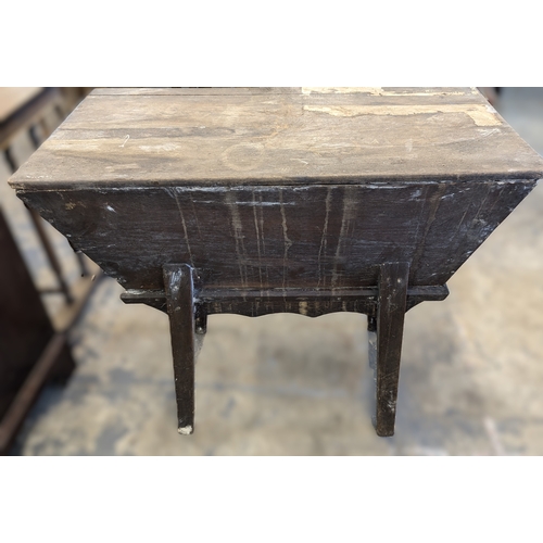 An Antique Dough Bin evidence of past woodworm