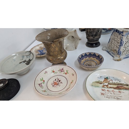 174 - A Quantity of 18th and 19th Century China inc. Antique Hammersley, First Period Antique Worcester Ba... 