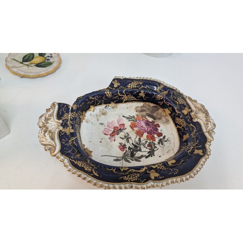 174 - A Quantity of 18th and 19th Century China inc. Antique Hammersley, First Period Antique Worcester Ba... 