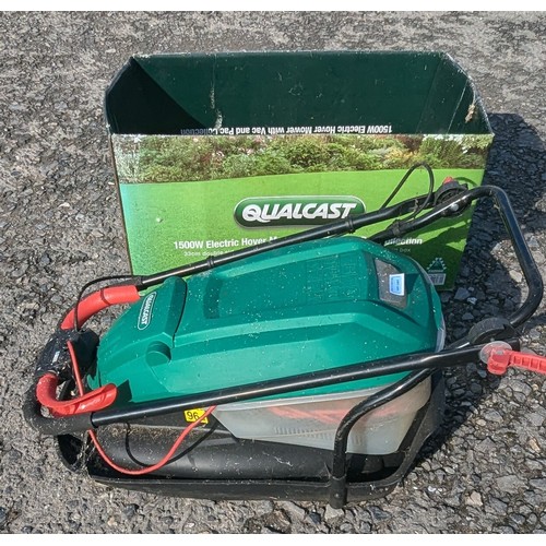 1387 - Qualcast 1500W Electric Hover Mower With Vac And Pac Collection