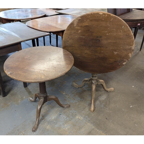 583 - 2 x Tilt Top Tables on Tipod Legs