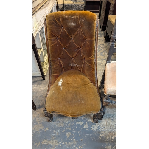 596 - 5 x Antique Chairs for Restoration