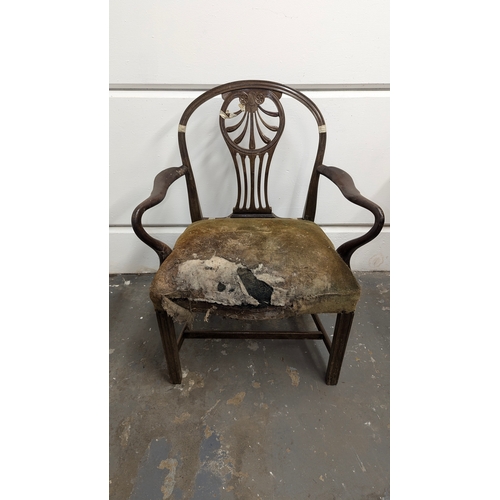 587 - An Antique George III Style Chair for Restoration