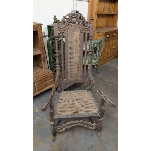 588 - An Antique Gothic Armchair  for Restoration