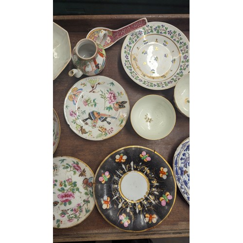 168 - A Selection of 18th and 19th Century English, Chinese and Japanese China Ware inc. Qiung Dynasty 182... 