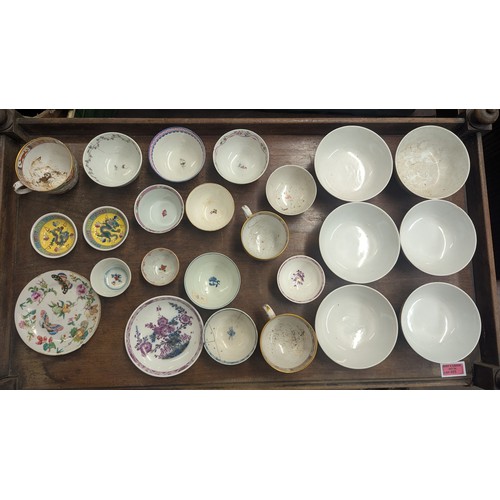 168 - A Selection of 18th and 19th Century English, Chinese and Japanese China Ware inc. Qiung Dynasty 182... 