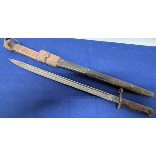 514B - WWI P17 Bayonet Dated 1913 by Remington (US Made)