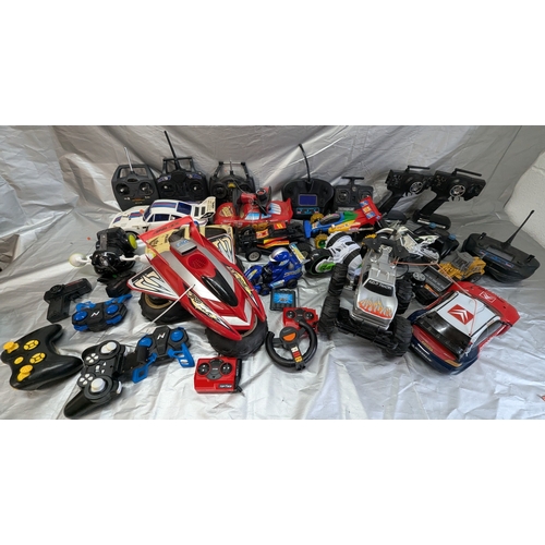 1601 - Large Quantity of Mixed Remote Control Cars, Toys & remote controls