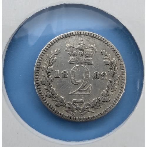 248 - An 1882 Silver Maundy 2 Pence 2D Coin