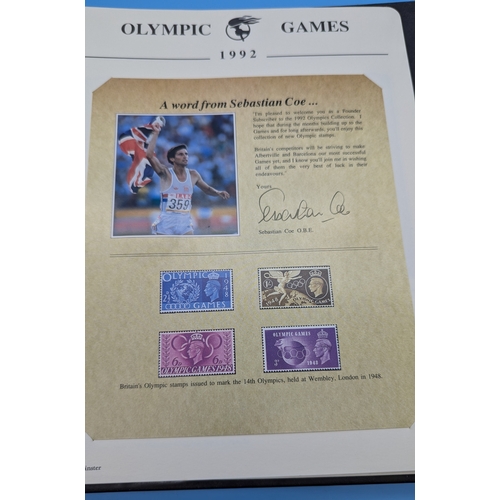 295 - An Album of Stamps and Coin Covers including WWII, Bobby Charlton Genuine Autograph etc