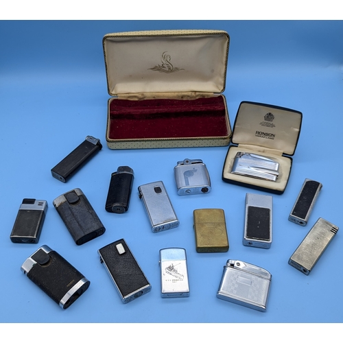 803 - An Assortment of Ronson and other Cigarette Lighters