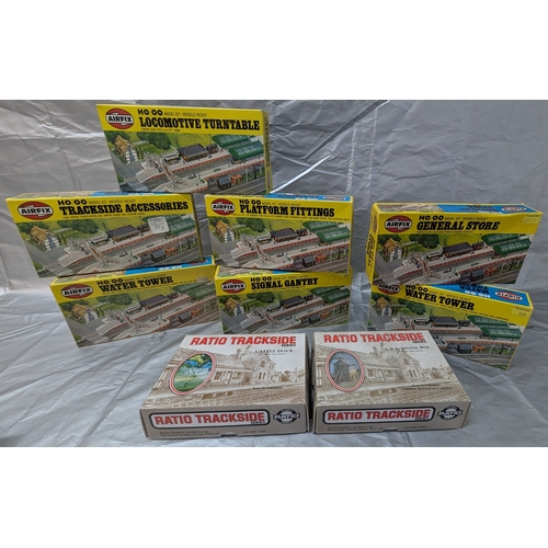 1661 - Selection Of Airfix, Ratio, Kibri & Keil Kraft Railway Models And Scenery