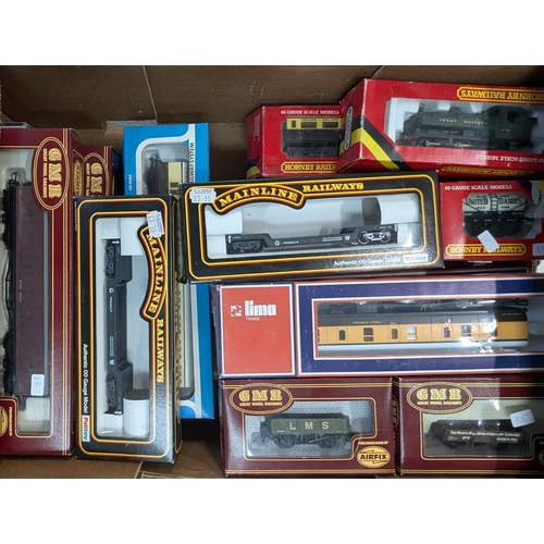 1662 - 00 Gauge GWR Loco Pannier Tank And Mixed Rolling Stock, Including Hornby, Mainline, Airfix And Lima