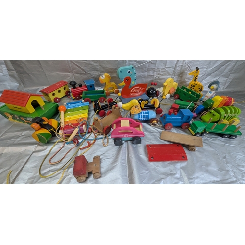 1861 - Selection of Vintage Wooden Toys, Pull Along and more