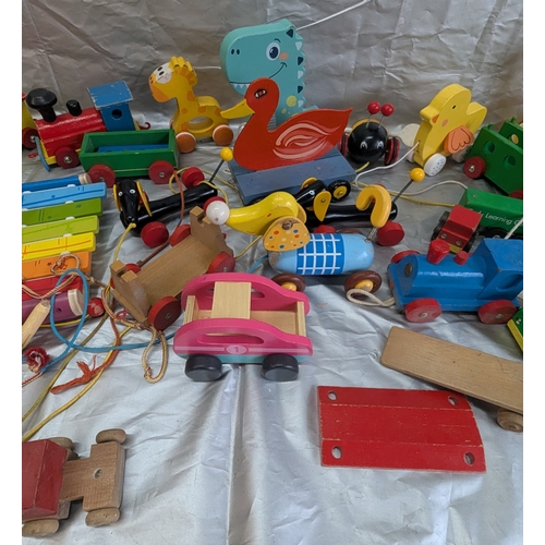 1861 - Selection of Vintage Wooden Toys, Pull Along and more