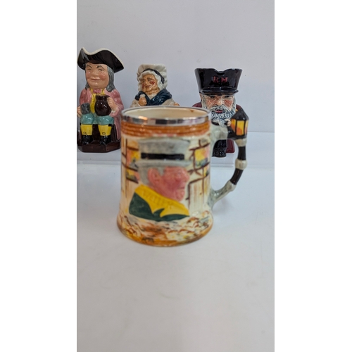 114 - 9 X Large Toby Jugs, Chelsea Pensioner, Tale Teller Etc