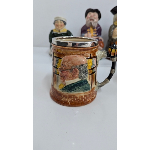 114 - 9 X Large Toby Jugs, Chelsea Pensioner, Tale Teller Etc