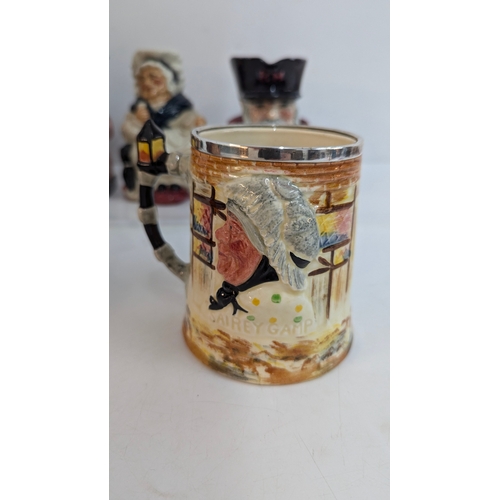 114 - 9 X Large Toby Jugs, Chelsea Pensioner, Tale Teller Etc