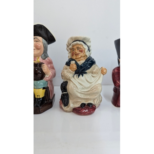 114 - 9 X Large Toby Jugs, Chelsea Pensioner, Tale Teller Etc