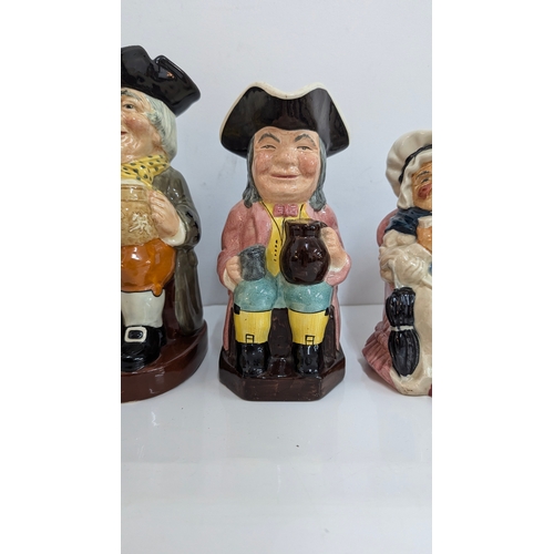 114 - 9 X Large Toby Jugs, Chelsea Pensioner, Tale Teller Etc