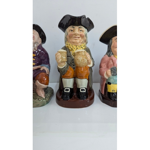 114 - 9 X Large Toby Jugs, Chelsea Pensioner, Tale Teller Etc