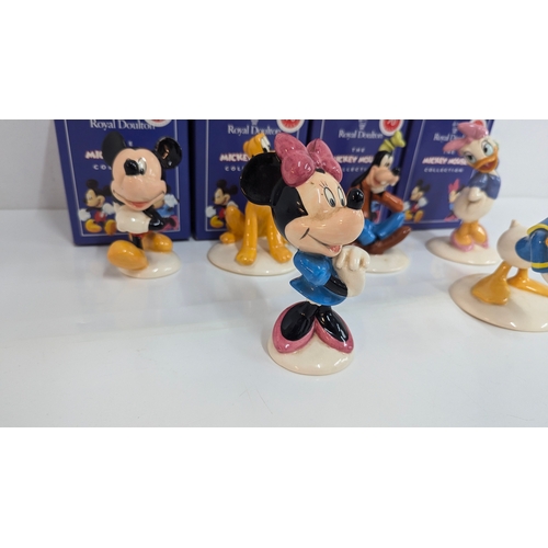 111 - 6 x Royal Doulton Micky Mouse Figurines