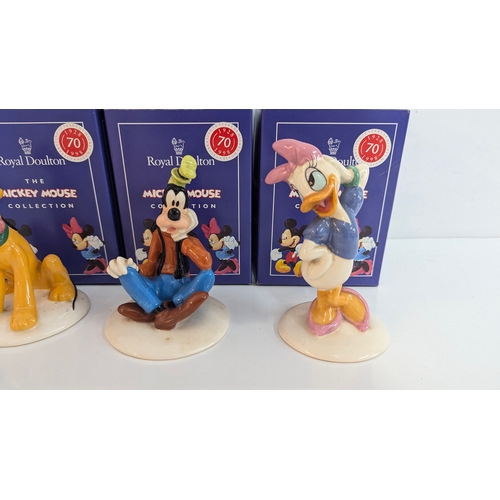 111 - 6 x Royal Doulton Micky Mouse Figurines