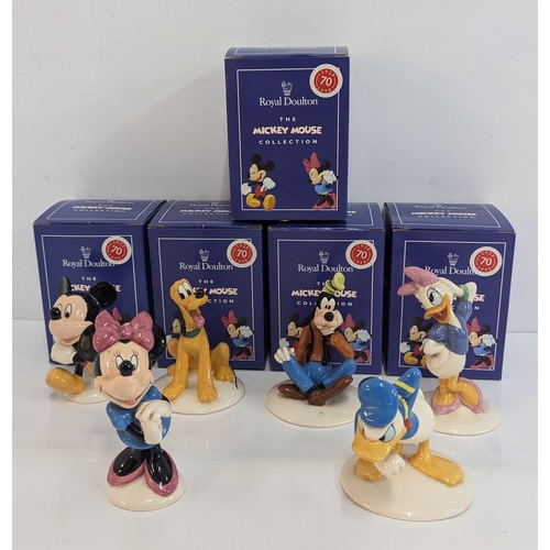 111 - 6 x Royal Doulton Micky Mouse Figurines