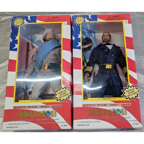 1802 - Soldiers Of The World Figures - 9 Boxed And 2 Loose Soldiers