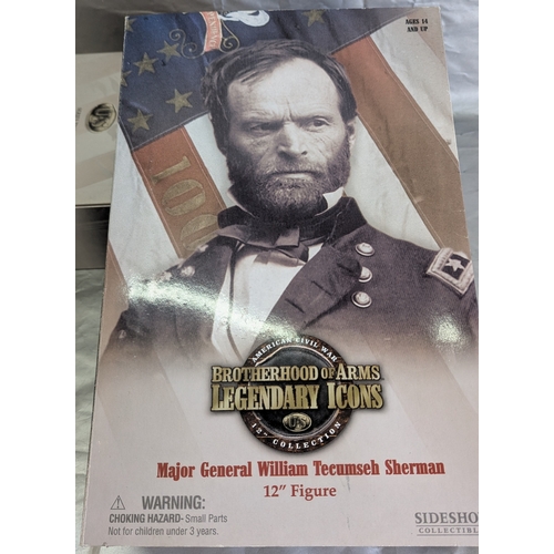 1806 - 5x Boxed Brotherhood Of Arms Legendary Icons - Major General William T. Sherman, General J.E.B Stuar... 