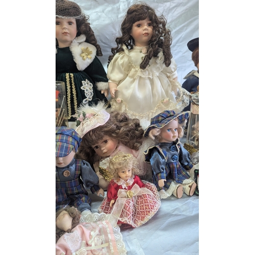 1823 - Large Selection Of Porcelain Dolls