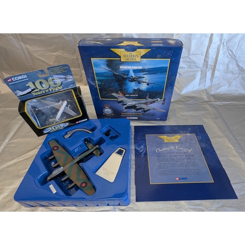 1140 - Corgi Aviation Archive, Dam Busters Special Edition Avro Lancaster & Corgi 100 Years Of Flight DC-3 ... 