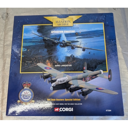 1140 - Corgi Aviation Archive, Dam Busters Special Edition Avro Lancaster & Corgi 100 Years Of Flight DC-3 ... 