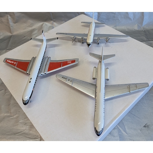 1128 - Heathrow Models Caravelle Air France Tudor 4B Air Charter Ltd. & DH Models Beta Comet 4