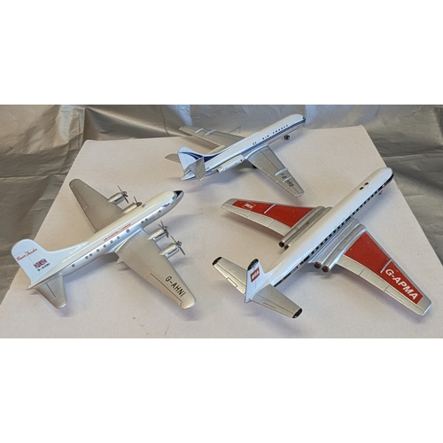 1128 - Heathrow Models Caravelle Air France Tudor 4B Air Charter Ltd. & DH Models Beta Comet 4