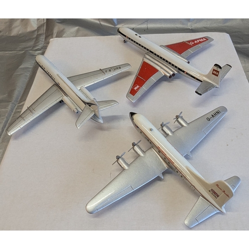 1128 - Heathrow Models Caravelle Air France Tudor 4B Air Charter Ltd. & DH Models Beta Comet 4