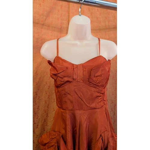 strapless open back dress Terracotta Burnt Orange Infinity Dress Multiway Bridesmaid Dress main image 0