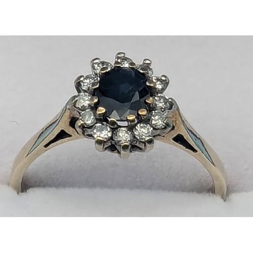 314 - A Sapphire And Diamond Ring