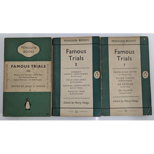 915 - Penguin Paperback Books - 'Famous Trials' - Volumes 1-3 
Vol. 1 - 1954, Vol. 2 - 1954, Vol. 3 - 1950